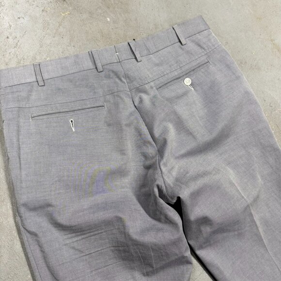 Pal Zileri Chinos 100% Cotton Mens Pants Grey 34x31 - Picture 11 of 13